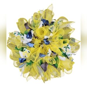 Yellow and Green Lemon Wreath